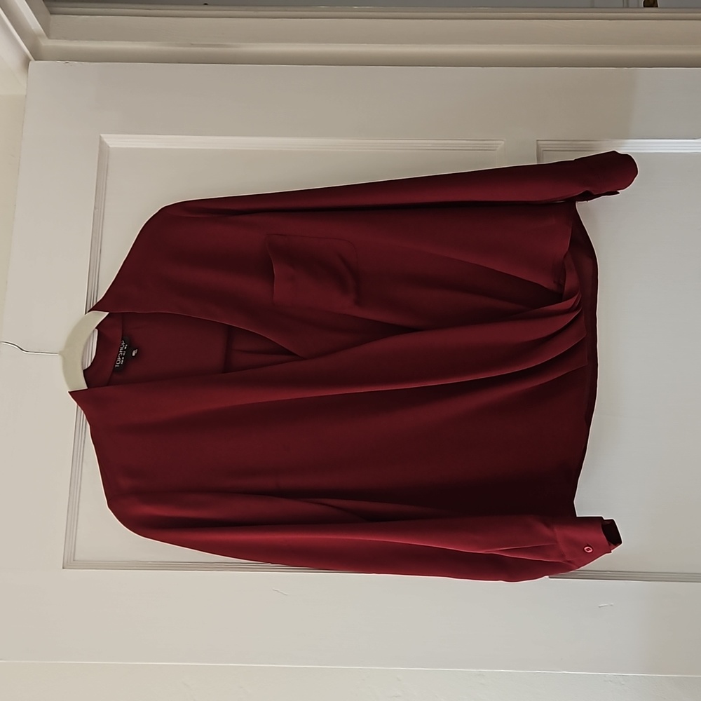 Topshop Wine Color Blouse